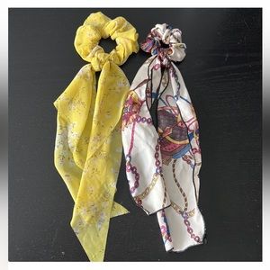 DONATED ❌Set of 2 Scarf/Bow Scrunchies